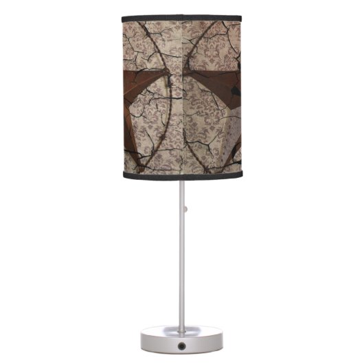 Rustic Western Country Primitive Texas Star Table Lamp (Back)