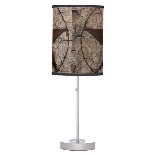 Rustic Western Country Primitive Texas Star Table Lamp (Front)