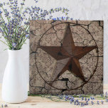 Rustic Western Country Primitive Texas Star Tile