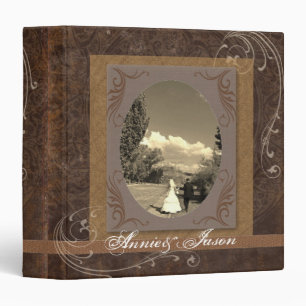rustic western country steampunk wedding binder