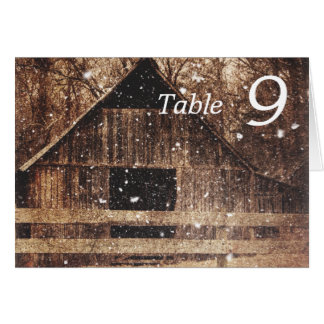 rustic western country winter barn wedding cards