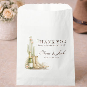 Rustic Western Cowboy Baby Shower Party Thank You Favor Bag