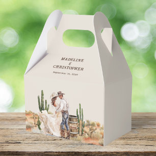 Rustic Western Cowboy Cowgirl Wedding Favor Boxes
