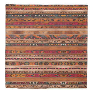 Rustic Western Desert Cowboy Pattern Duvet Cover –