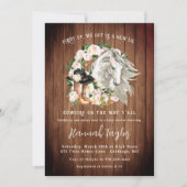 Rustic Western Floral Cowgirl Baby Shower Invitation (Front)