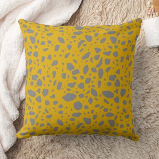 Rustic & Western Grey and Mustard Pillow 