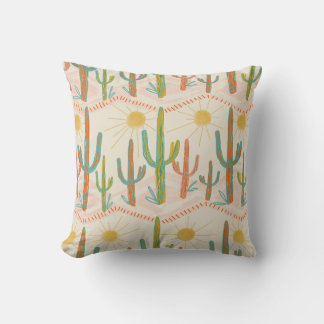 Rustic Western Landcape Throw Pillow