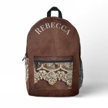 Rustic Western Leather and Antique Lace