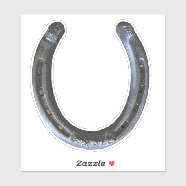 Rustic Western Lucky Horseshoe Sticker (Sheet)