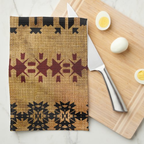 Rustic Western Mud_cloth Kitchen Towel