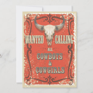 Rustic Western Party Invitation
