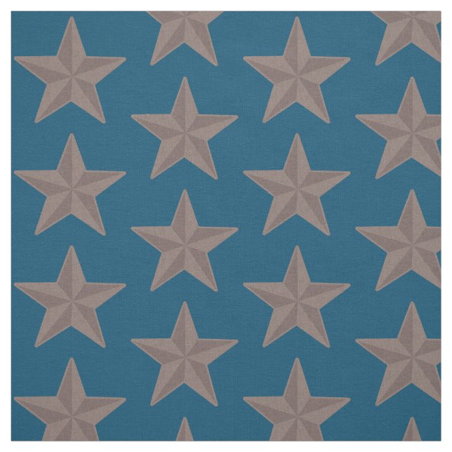 Rustic Western Patriotic Stars Fabric (Swatch)