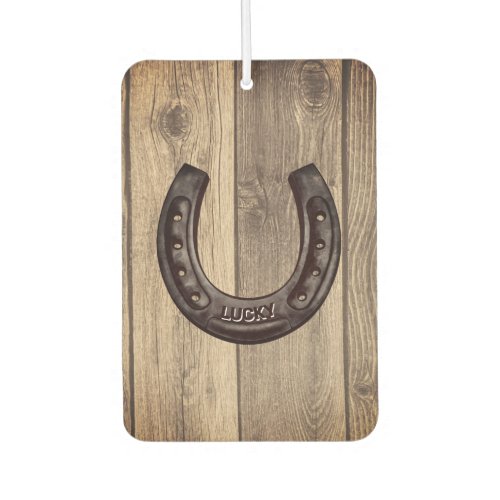 Rustic Western Personalized Lucky Horseshoe Air Freshener