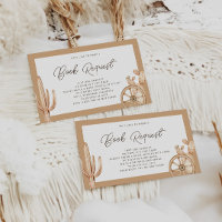 Rustic Western Rodeo Baby Shower Book Request