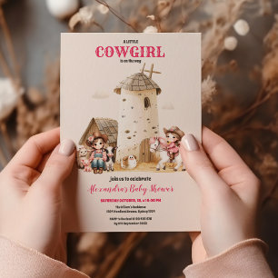 Rustic Western Rodeo Baby Shower Invitation