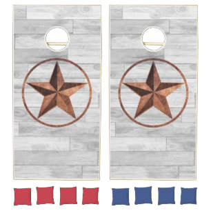 Rustic Western Style Star Cornhole Set