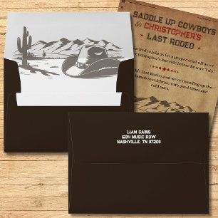 Rustic Western-Themed Envelope