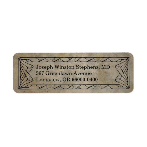 Rustic Western Twine Return Address Label