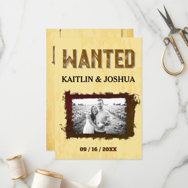 Rustic Western Wedding 🤠 Country Charm Wedding  Program (Front/Back In Situ)