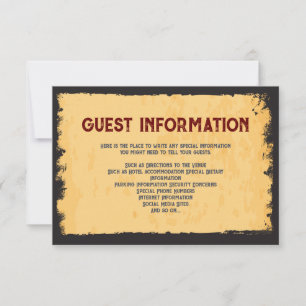 Rustic Western Wedding 🤠 Grunge Frame Invitation
