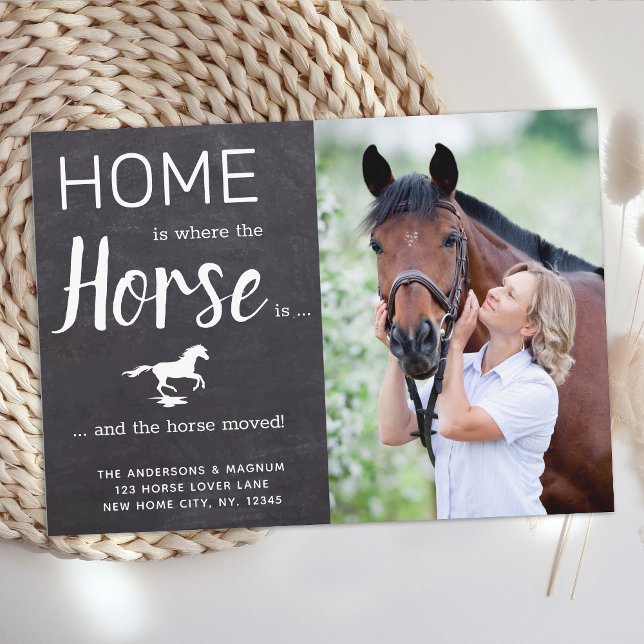 Rustic Weve Moved New Address Horse Photo Moving Announcement (Creator Uploaded)
