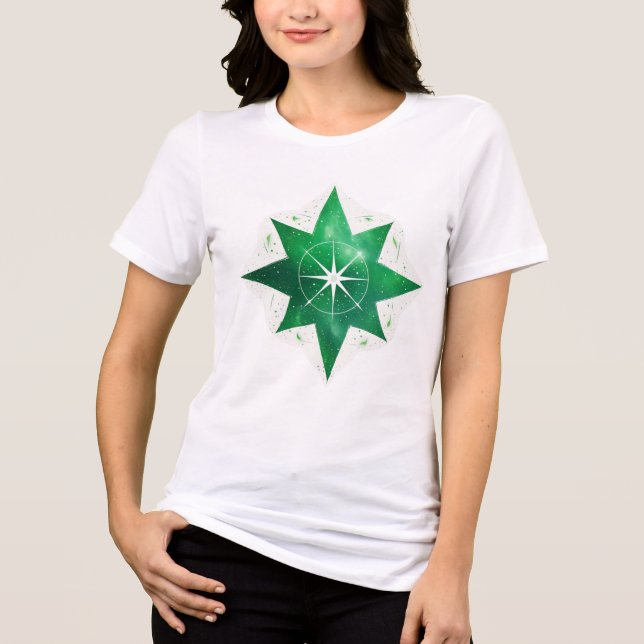 Rustic Wheel of Progress: Embrace the Journey T-Sh Tri-Blend Shirt (Front)