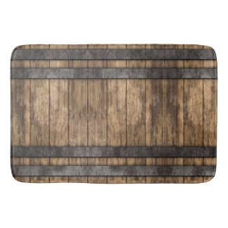 Rustic Whiskey Keg Bath Mat