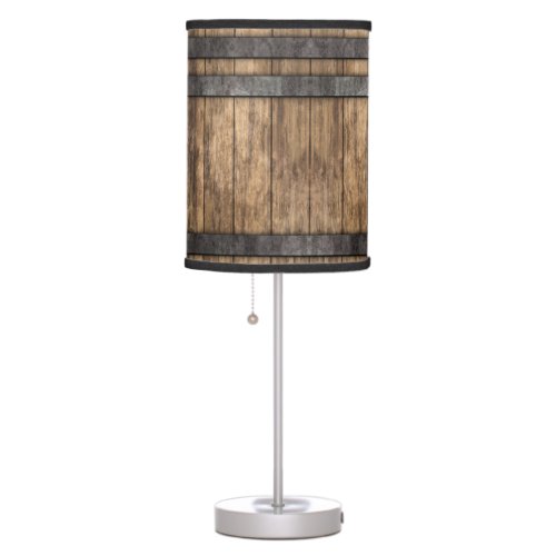 Rustic Whiskey Keg  Table Lamp