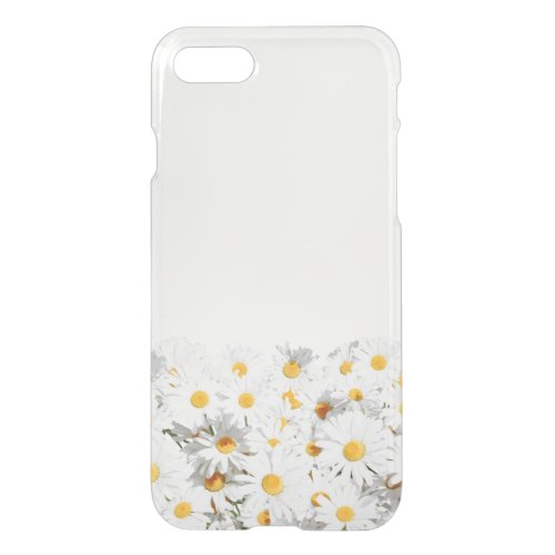 Rustic White Daisy Flowers Country Floral iPhone SE87 Case