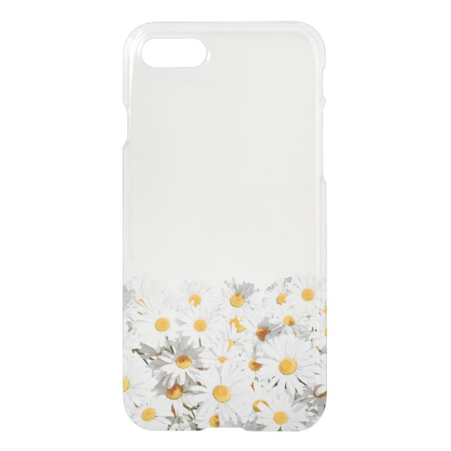 Rustic White Daisy Flowers Country Floral Uncommon iPhone Case (Back)