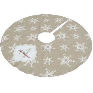 Monogram Christmas Tree Skirts | Zazzle