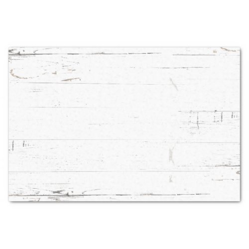 Rustic White Gray Faux Weathered Wood Decoupage Tissue Paper