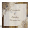 Rustic white lace on wood wedding planner