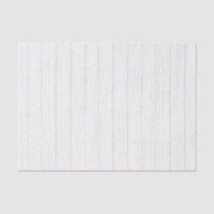 Rustic White Light Washed Wood Barn Boards Tissue Paper