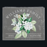 Rustic White Magnolia Floral Custom 2023 Photo Calendar<br><div class="desc">This rustic themed custom family photo 2023 Calendar features a bouquet of hand painted white watercolor magnolia flowers on a faux weathered wood background on the cover with your family name to personalize. The inside of the calendar has photos for you to change to your own framed by a faux...</div>