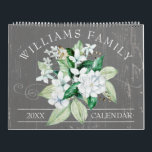 Rustic White Magnolia Floral Custom 2023 Photo Calendar<br><div class="desc">This rustic themed custom family photo 2023 Calendar features a bouquet of hand painted white watercolor magnolia flowers on a faux weathered wood background on the cover with your family name to personalize. The inside of the calendar has photos for you to change to your own framed by a faux...</div>
