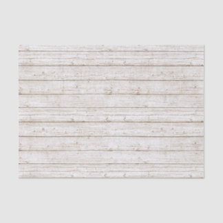 Rustic White Painted Wood Boards Woodland Wedding Tissue Paper