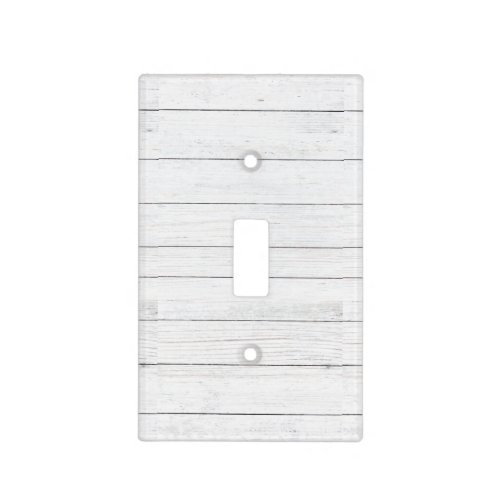 Rustic White Pallet Wood Light Switch Cover