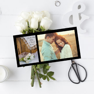 Rustic White Tulips Barn Wedding Save the Date