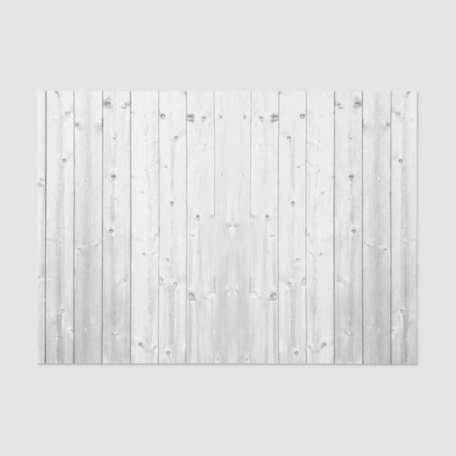 Rustic White Weathered Background  Decoupage Tissue Paper (Front)