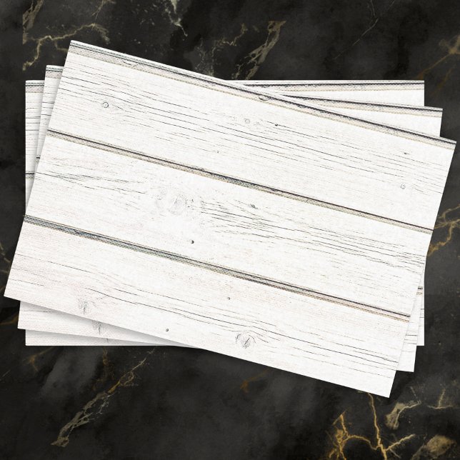 Rustic White Wood Effect Country Style Crafting Tissue Paper (Tissue paper with a white wooden appearance, ideal for rustic crafts and gift wrapping)