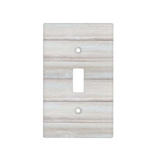 Rustic White Wood Farmhouse Shabby Chic Light Switch Cover