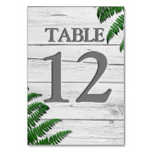 Rustic White Wood Typography Greenery