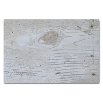Rustic Whitewashed Board Tissue Paper by PandaCatGallery at Zazzle