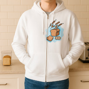 Rustic Whole Grain Bread Farmhouse Food Hoodie