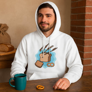 Rustic Whole Grain Bread Farmhouse Food Hoodie
