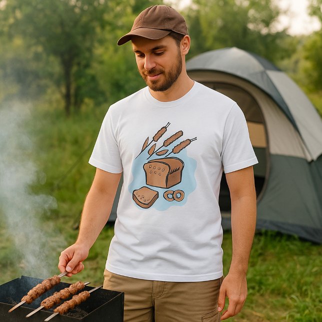 Rustic Whole Grain Bread Farmhouse Food T-Shirt (Creator Uploaded)