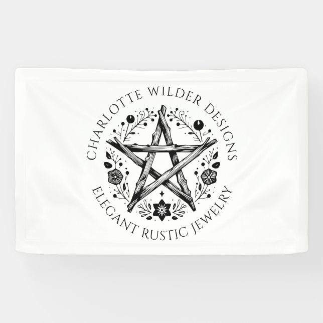Rustic Wiccan Pagan Jewelry Designer Banner (Horizontal)