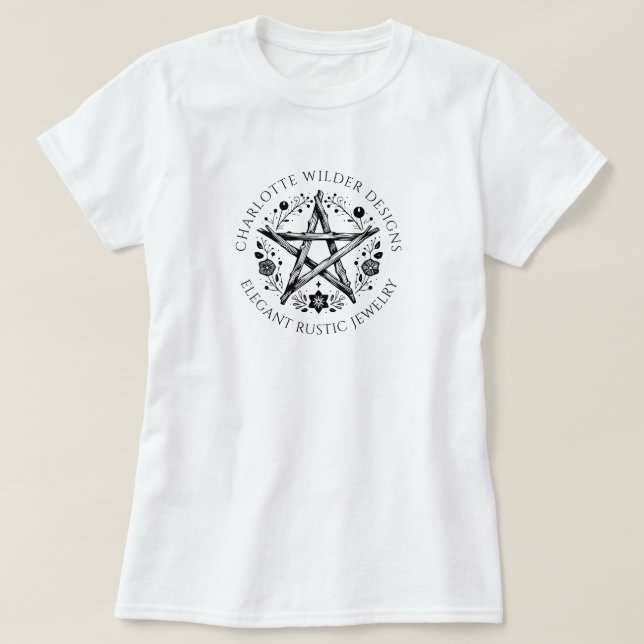Rustic Wiccan Pagan Jewelry  T-Shirt (Design Front)