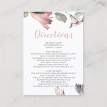 Rustic Wild Flowers Wedding Business Card